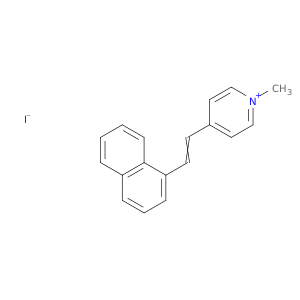 Pyridinium, 1-methyl-4-[2-(1-naphthalenyl)ethenyl]-, iodide