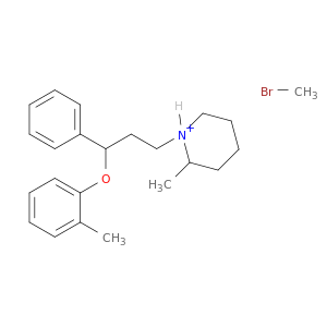 1,2-dimethyl-1-[3-(2-methylphenoxy)-3-phenyl-propyl]-3,4,5,6-tetrahydro-2H-pyridine bromide