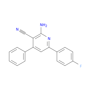 3-Pyridinecarbonitrile, 2-amino-6-(4-fluorophenyl)-4-phenyl-