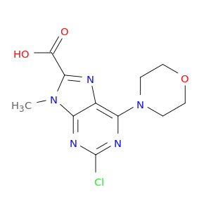 2-氯-9-甲基-6-吗啉-9H-嘌呤-8-羧酸