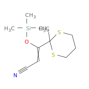 2-Propenenitrile, 3-(2-methyl-1,3-dithian-2-yl)-3-[(trimethylsilyl)oxy]-