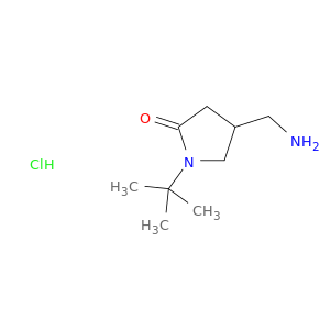 2-吡咯烷酮,4-(氨基甲基)-1-(1,1-二甲基乙基)-,盐酸盐(1：1)