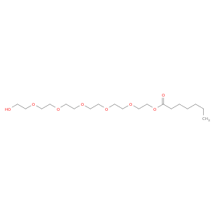 Heptanoic acid, 17-hydroxy-3,6,9,12,15-pentaoxaheptadec-1-yl ester