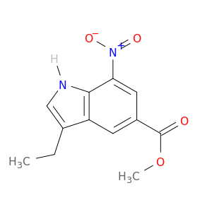 1H-Indole-5-carboxylic acid, 3-ethyl-7-nitro-, methyl ester