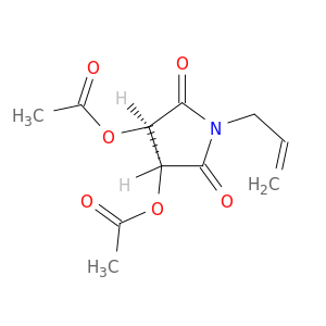 2,5-Pyrrolidinedione, 3,4-bis(acetyloxy)-1-(2-propenyl)-, (3R,4R)-