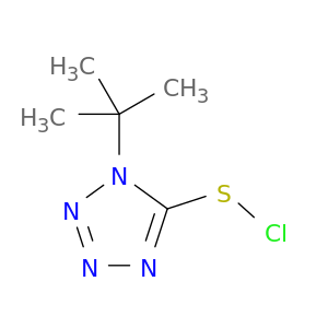 1H-Tetrazole-5-sulfenyl chloride, 1-(1,1-dimethylethyl)-
