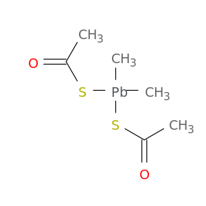 Plumbane, bis(acetylthio)dimethyl-