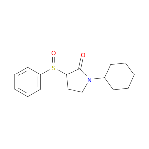 2-Pyrrolidinone, 1-cyclohexyl-3-(phenylsulfinyl)-
