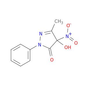 3H-Pyrazol-3-one, 2,4-dihydro-4-hydroxy-5-methyl-4-nitro-2-phenyl-