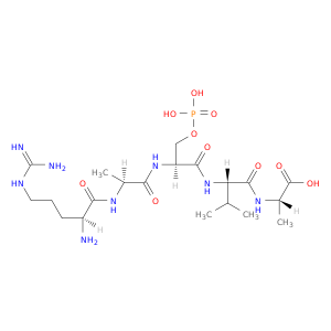 L-Alanine, L-arginyl-L-alanyl-O-phosphono-L-seryl-L-valyl-