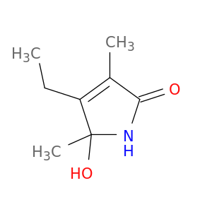 4-Ethyl-1,5-dihydro-5-hydroxy-3,5-dimethyl-2H-pyrrol-2-one