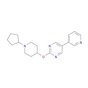 Pyrimidine, 2-[(1-cyclopentyl-4-piperidinyl)oxy]-5-(3-pyridinyl)-