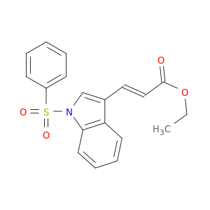 乙基(2E)-3-[1-(苯磺酰基)-1H-吲哚-3-基]-2-丙酸盐