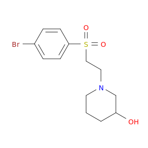 1-[2-(4-bromobenzenesulfonyl)ethyl]piperidin-3-ol