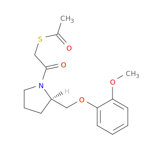 Ethanethioic acid,S-[2-[2-[(2-methoxyphenoxy)methyl]-1-pyrrolidinyl]-2-oxoethyl] ester, (R)-(9CI)