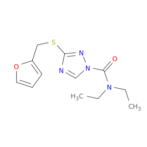 1H-1,2,4-Triazole-1-carboxamide, N,N-diethyl-3-[(2-furanylmethyl)thio]-