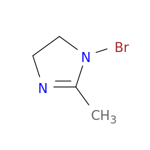 1H-Imidazole, 1-bromo-4,5-dihydro-2-methyl-