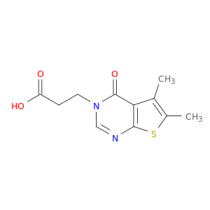 3-(5,6-二甲基-4-羰基噻吩并[2,3-d]嘧啶-3(4H)-基)丙酸