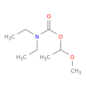 Carbamic acid, diethyl-, 1-methoxyethyl ester