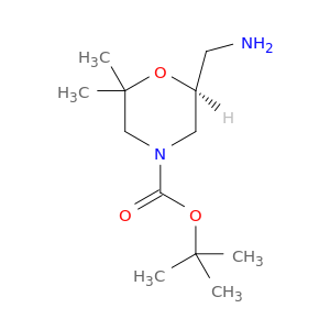 4-吗啉羧酸,6-(氨基甲基)-2,2-二甲基-,1,1-二甲基乙基酯,(6S)-