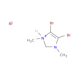 1H-Imidazolium, 4,5-dibromo-1,3-dimethyl-, bromide