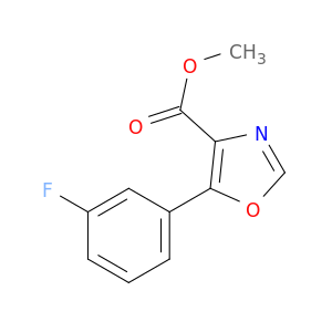4-Oxazolecarboxylic acid, 5-(3-fluorophenyl)-, methyl ester