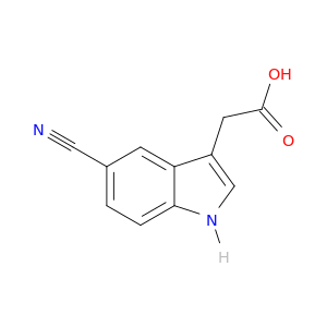 1H-Indole-3-aceticacid, 5-cyano-