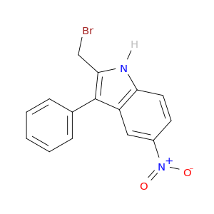 1H-Indole, 2-(bromomethyl)-5-nitro-3-phenyl-