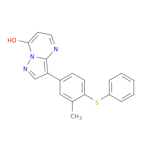 Pyrazolo[1,5-a]pyrimidin-7-ol, 3-[3-methyl-4-(phenylthio)phenyl]-