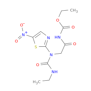 ETHYL N-[2-[ETHYLCARBAMOYL-(5-NITRO-1,3-THIAZOL-2-YL)AMINO]ACETYL]CARBAMATE