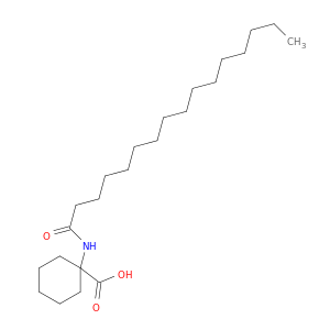 Cyclohexanecarboxylic acid, 1-[(1-oxohexadecyl)amino]-