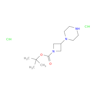 1-氮丁啶羧酸,3-(1-哌嗪基)-,1,1-二甲基乙基酯,盐酸盐(1：2)
