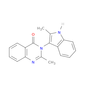 4(3H)-Quinazolinone, 2-methyl-3-(2-methyl-1H-indol-3-yl)-