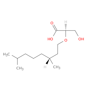 Propanoic acid, 2-[[(3R)-3,7-dimethyloctyl]oxy]-3-hydroxy-, (2R)-