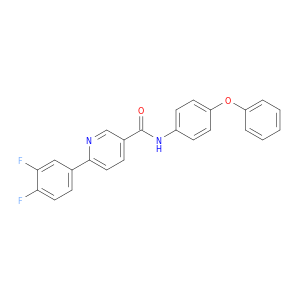 3-Pyridinecarboxamide, 6-(3,4-difluorophenyl)-N-(4-phenoxyphenyl)-