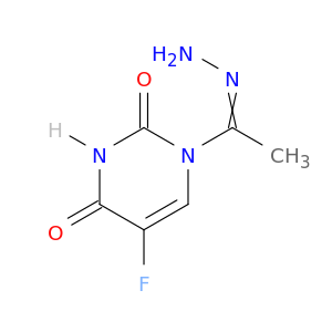 2,4(1H,3H)-Pyrimidinedione, 5-fluoro-1-(1-hydrazonoethyl)-