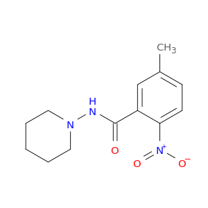 Benzamide, 5-methyl-2-nitro-N-1-piperidinyl-