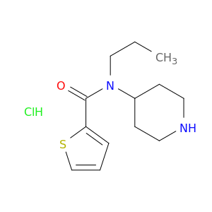 N-(piperidin-4-yl)-N-propylthiophene-2-carboxamide hydrochloride