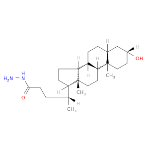 (4R)-4-[(3R,5R,8R,9S,10S,13R,14S,17R)-3-hydroxy-10,13-dimethyl-2,3,4,5,6,7,8,9,11,12,14,15,16,17-tetradecahydro-1H-cyclopenta[a]phenanthren-17-yl]pentanehydrazide