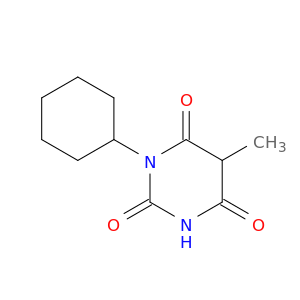 2,4,6(1H,3H,5H)-Pyrimidinetrione, 1-cyclohexyl-5-methyl-