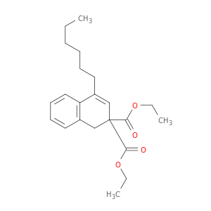 2,2(1H)-Naphthalenedicarboxylic acid, 4-hexyl-, diethyl ester