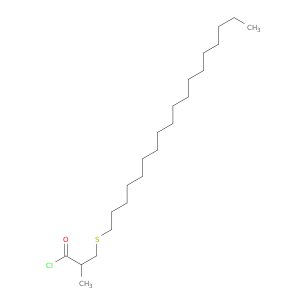 Propanoyl chloride, 2-methyl-3-(octadecylthio)-