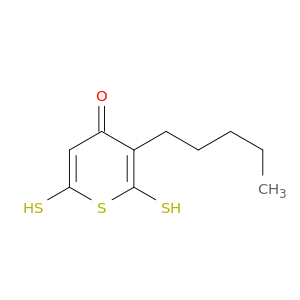 4H-Thiopyran-4-one, 2,6-dimercapto-3-pentyl-