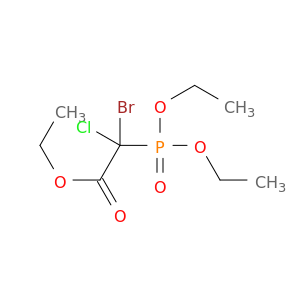 Acetic acid, bromochloro(diethoxyphosphinyl)-, ethyl ester