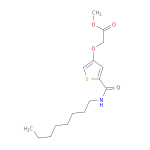 Acetic acid, 2-[[5-[(octylamino)carbonyl]-3-thienyl]oxy]-, methyl ester