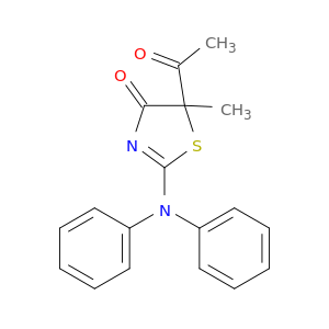 4(5H)-Thiazolone,5-acetyl-2-(diphenylamino)-5-methyl-