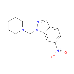 1H-Indazole,6-nitro-1-(1-piperidinylmethyl)-