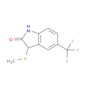 2H-Indol-2-one, 1,3-dihydro-3-(methylthio)-5-(trifluoromethyl)-