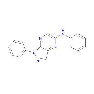 1H-Pyrazolo[3,4-b]pyrazin-5-amine, N,1-diphenyl-