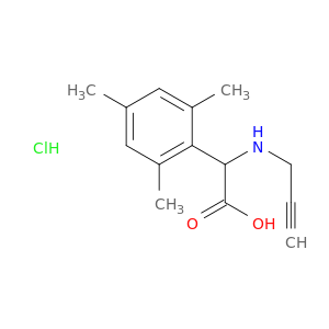 2-[(Prop-2-yn-1-yl)amino]-2-(2,4,6-trimethylphenyl)acetic Acid Hydrochloride